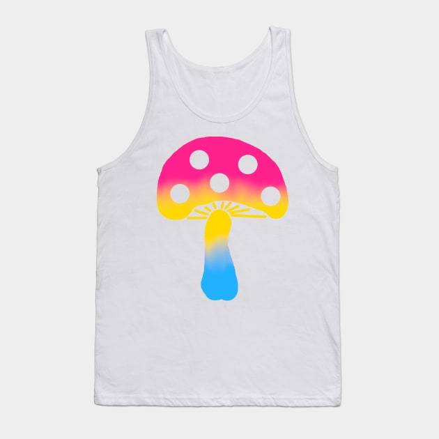 Pan Pride Mushroom Tank Top by LochNestFarm